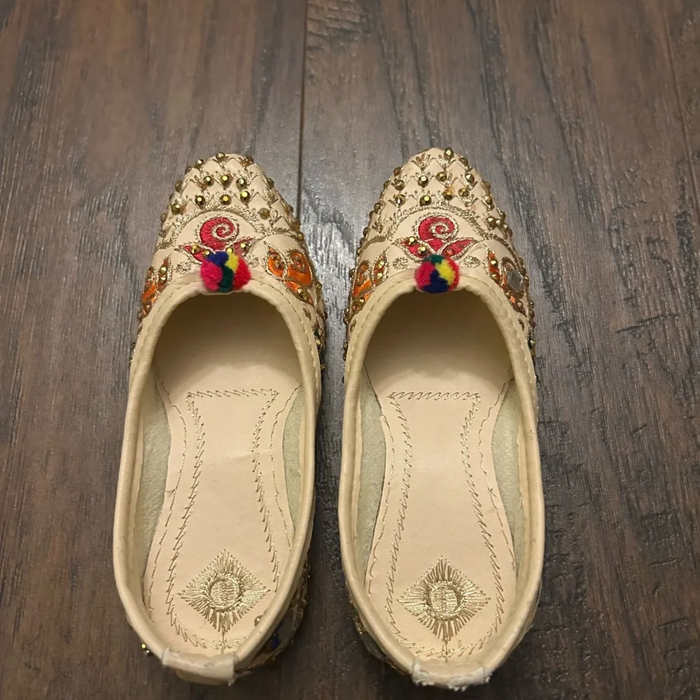 Punjabi jutti North India Pakistan handcrafted leather intricate embellishments